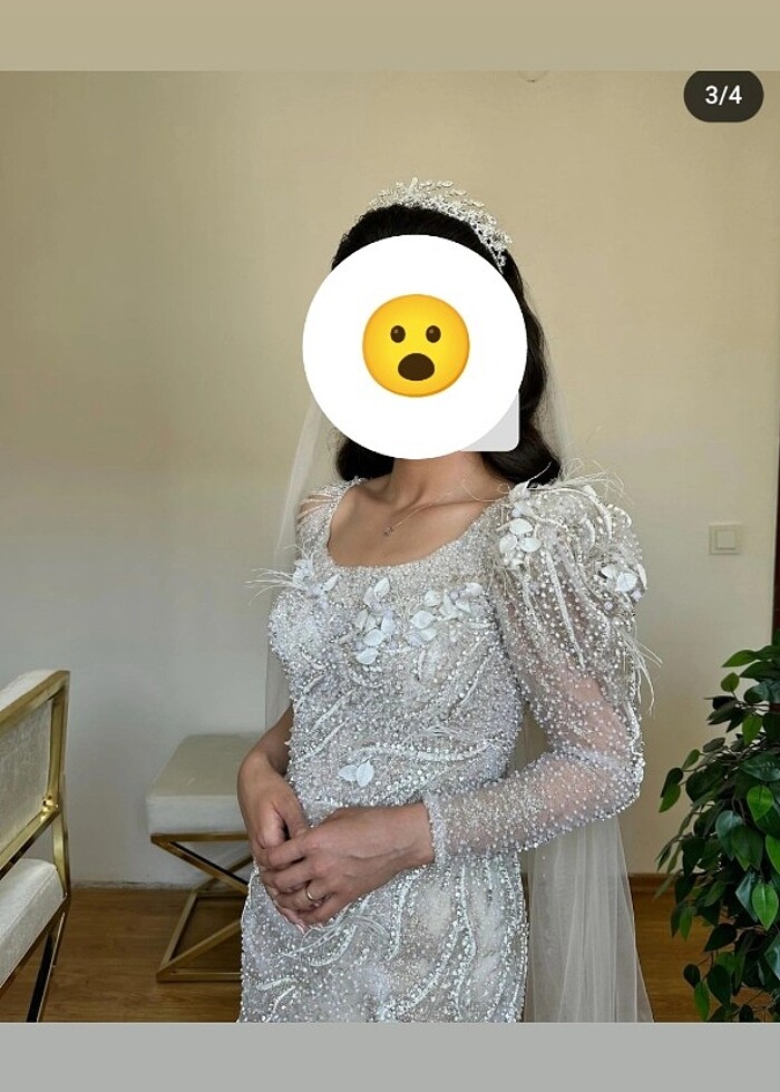 Balık model gelinlik - Görsel 4