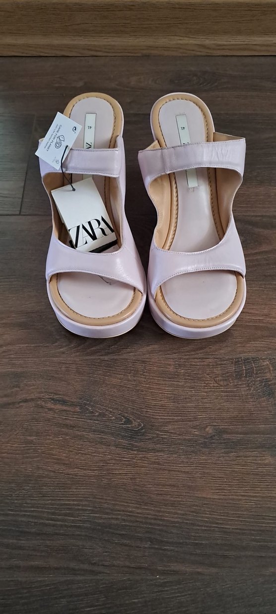 Beyaz Pastel Kadın Dolgu Topuklu Terlik - Görsel 3