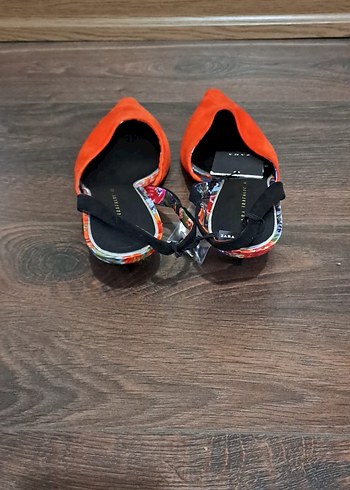 Renkli Baskılı Tokalı Kadın Stiletto - Görsel 3