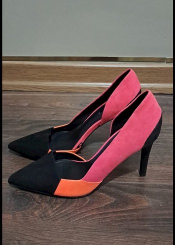 Kadın Pembe Stiletto Topuklu Ayakkabı - Görsel 2