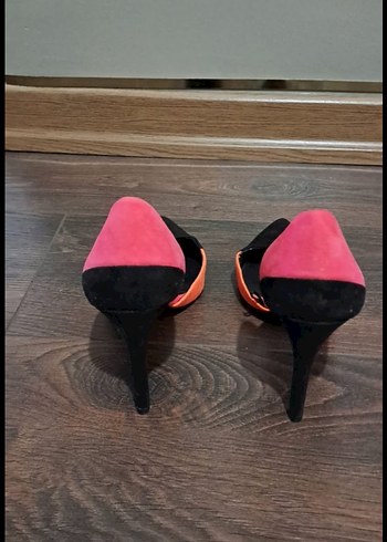 Kadın Pembe Stiletto Topuklu Ayakkabı - Görsel 3