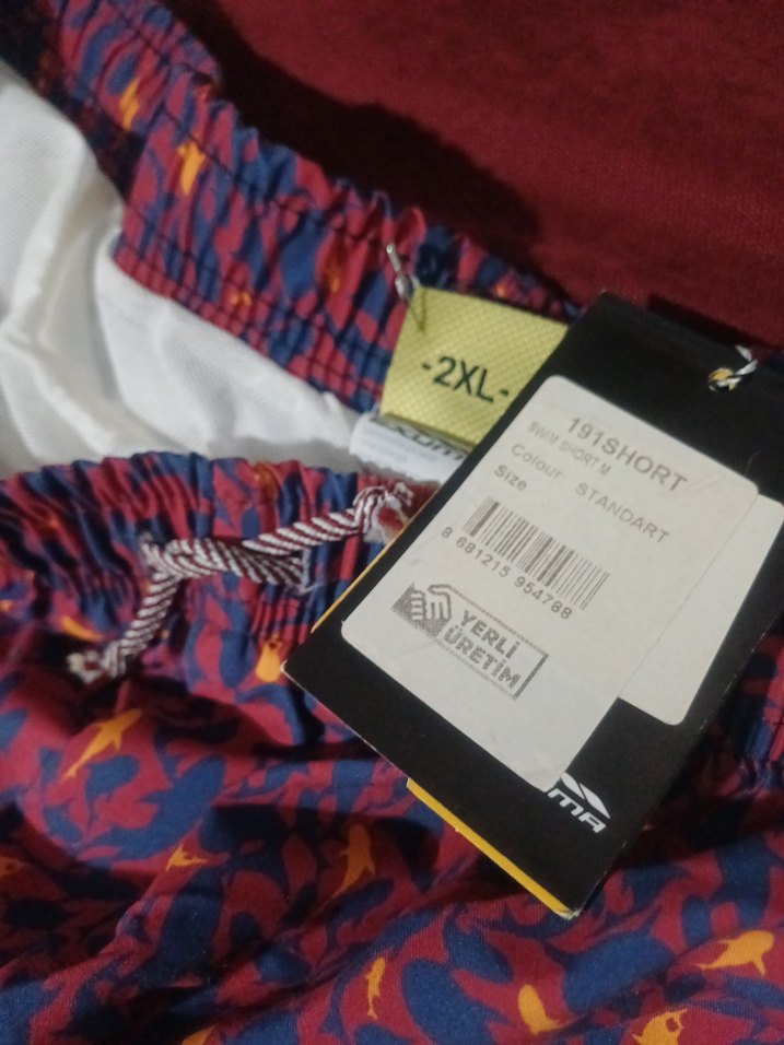 Exuma marka .Renkli  desenli   Mini Mayo Şort xxl beden. - Görsel 3