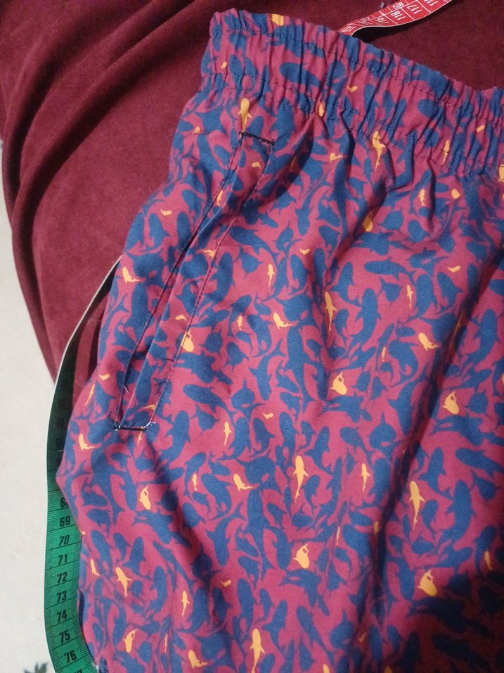 Exuma marka .Renkli  desenli   Mini Mayo Şort xxl beden. - Görsel 5