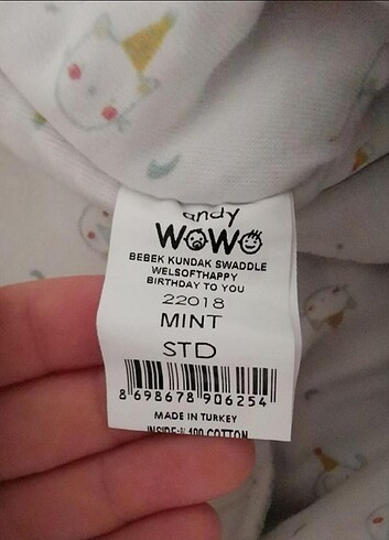 Beden Andywawa Bebek Kundak Swaddle Welsoft