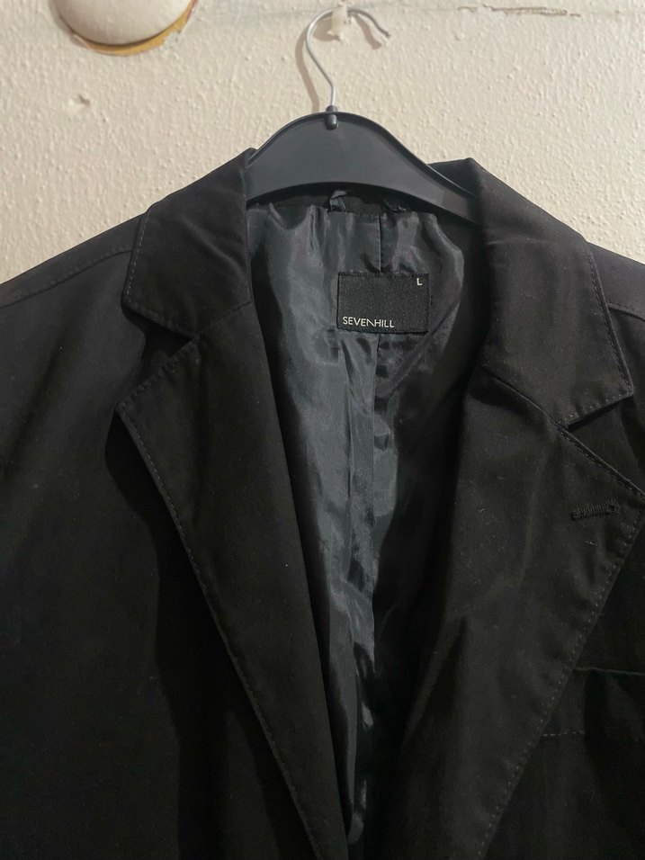 Sevenhill Siyah Erkek ceket - Görsel 2