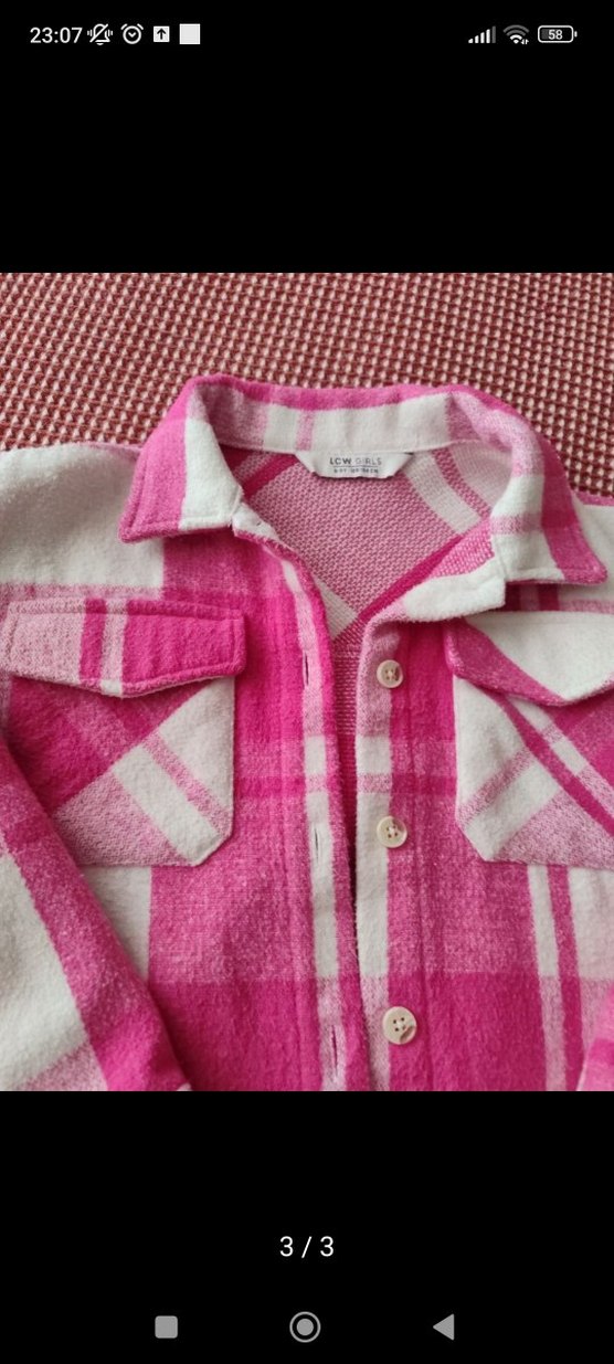 Pembe Düğmeli  Gömlek - Görsel 2