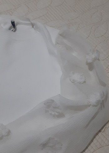 Uzun Kollu Beyaz Kadın Bluz - Görsel 6