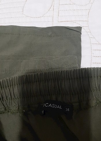 34 Beden haki Renk yazlık pantolon