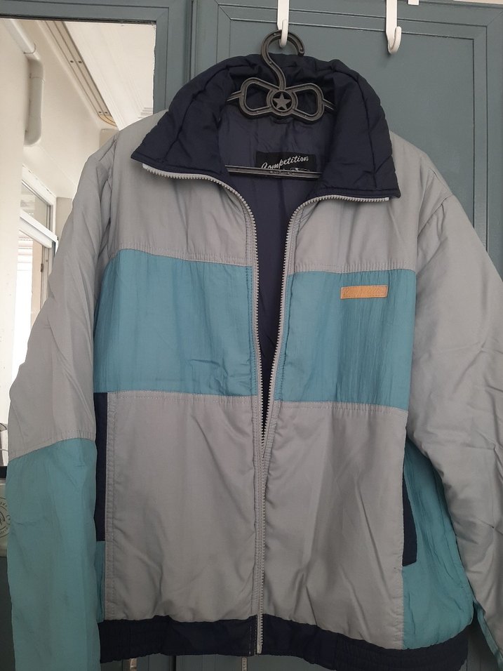 Gri Midi Street Style Fermuarlı Erkek Mont - Görsel 3