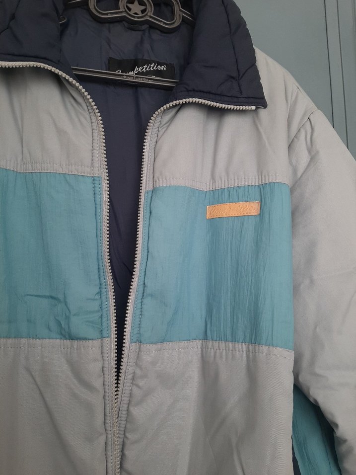 Gri Midi Street Style Fermuarlı Erkek Mont - Görsel 2