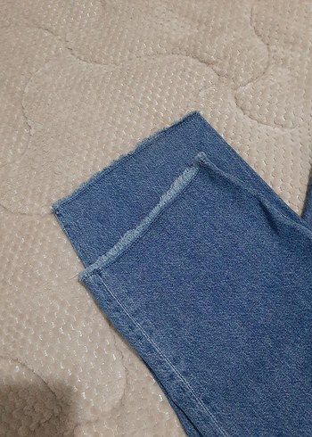 mqvi Tonlu Bol Kesim Midi Kot Pantolon - Görsel 7