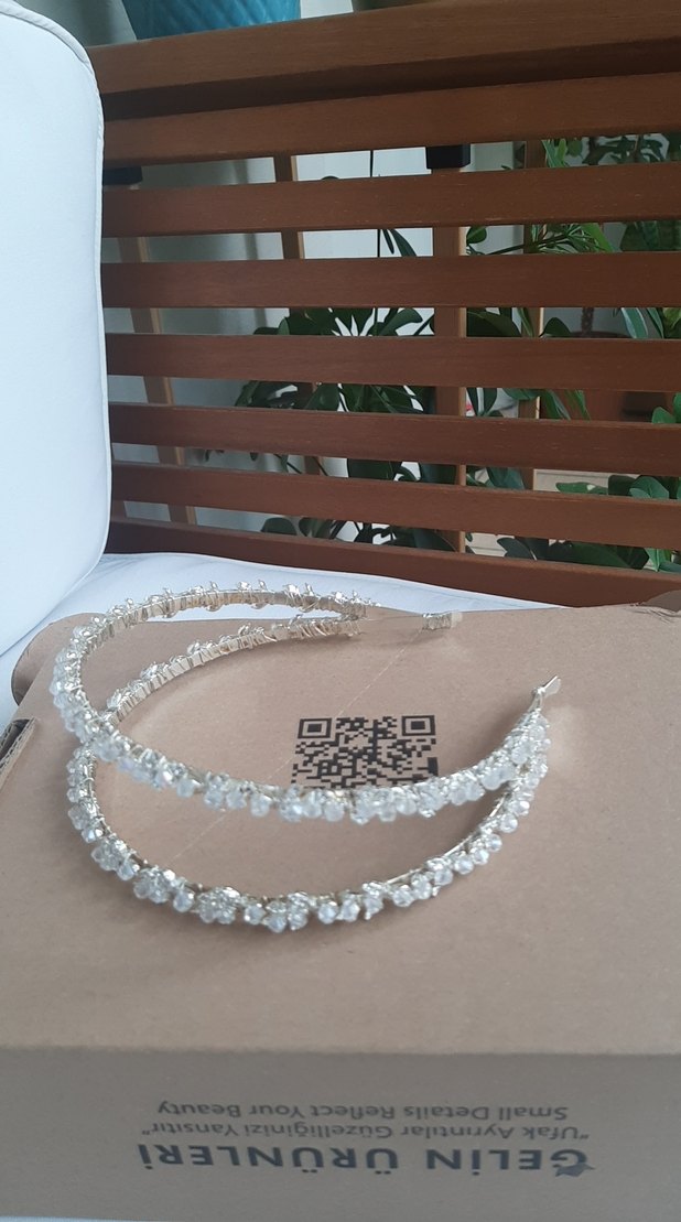 Beyaz Boncuklu Modern Saç Aksesuarı - Görsel 4