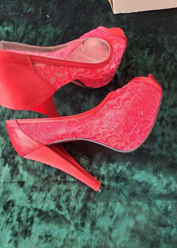 dantel tasarım bayan ayakkabı - Görsel 2