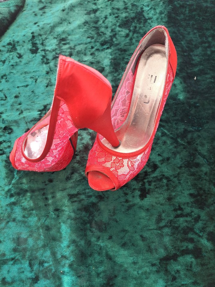 dantel tasarım bayan ayakkabı - Görsel 3