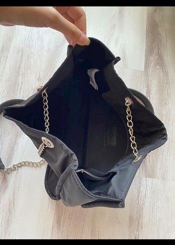 Zincir Detaylı Mavi  Çanta - Görsel 2