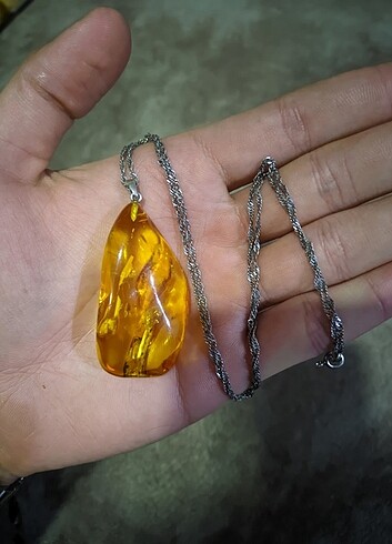 DAMLA KEHRİBAR KOLYE UCU - Görsel 8