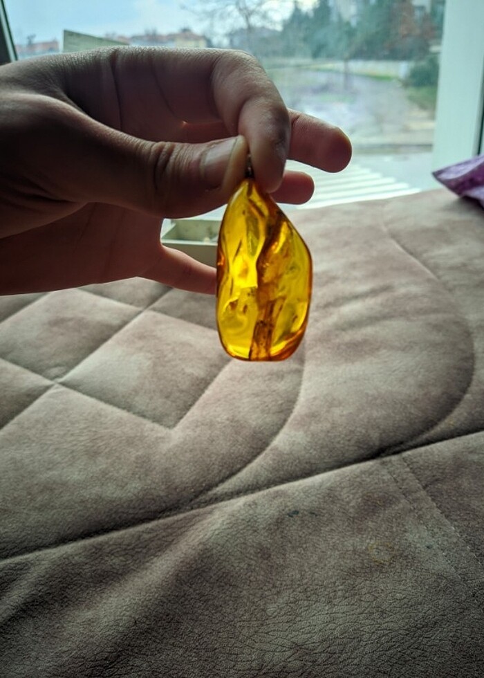 DAMLA KEHRİBAR KOLYE UCU - Görsel 5