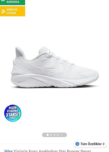 Nike yürüyüş koşu ayakkabısı star runner