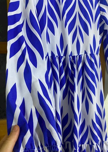 Mavi Batik Desenli