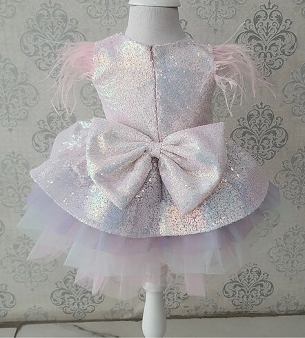 Kız Çocuk Pulpayet & Tül detay Abiye - Görsel 5