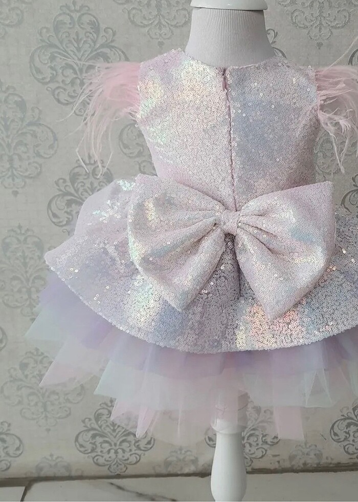 Kız Çocuk Pulpayet & Tül detay Abiye - Görsel 5