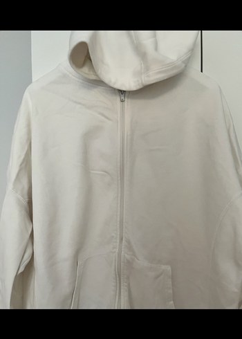 Addax Addax beyaz sweatshirt ceket