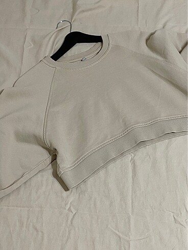 Addax Bej Kısa Sweatshirt
