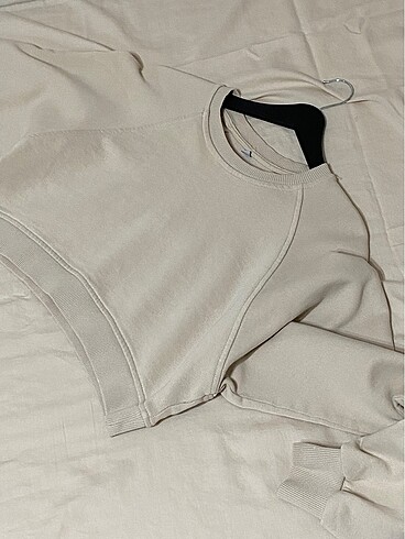 Addax Addax Bej Kısa Sweatshirt