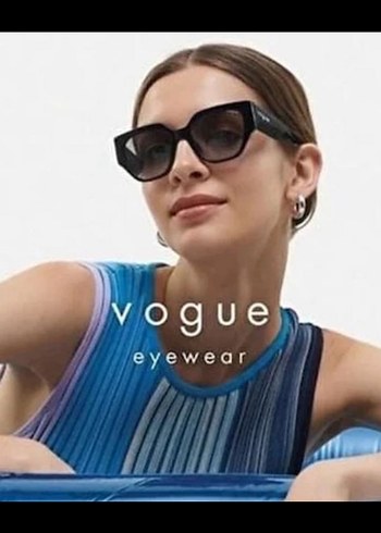 Beden siyah Renk Orijinal Siyah Vogue Kadın Güneş Gözlüğü