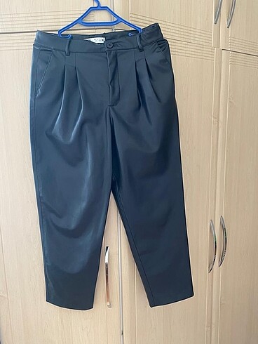 Zara Zara siyah deri pantolon