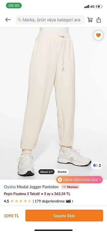 Oysho Oysho modal jogger pantolon