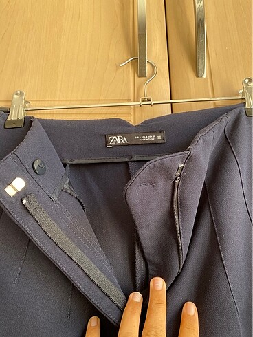 Zara Zara yüksek bel lacivert pantolon