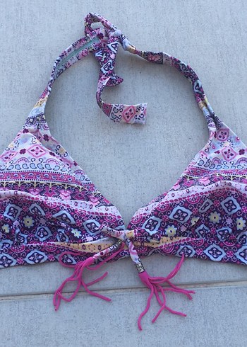 Mor Dantel Detaylı Bohem Bikini PENTİ - Görsel 2