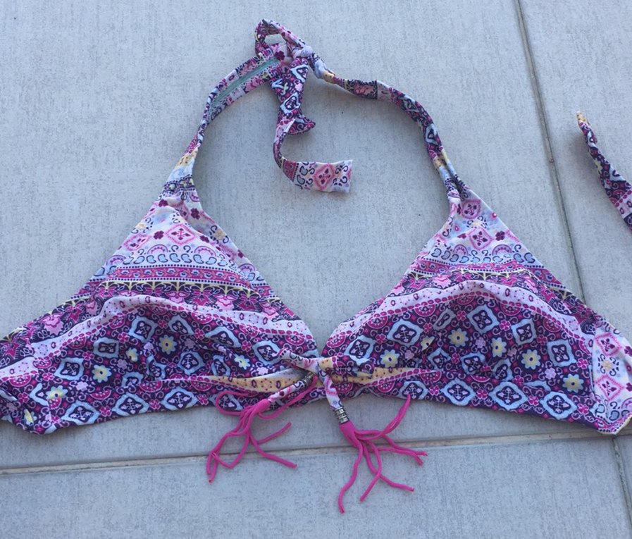 Mor Dantel Detaylı Bohem Bikini PENTİ - Görsel 2