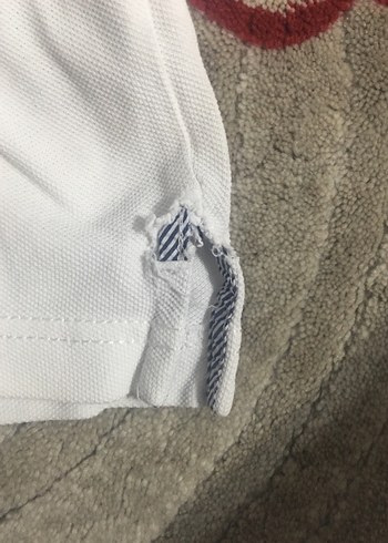 Erkek Beyaz Polo Yaka Kısa Kollu Tişört - Görsel 6