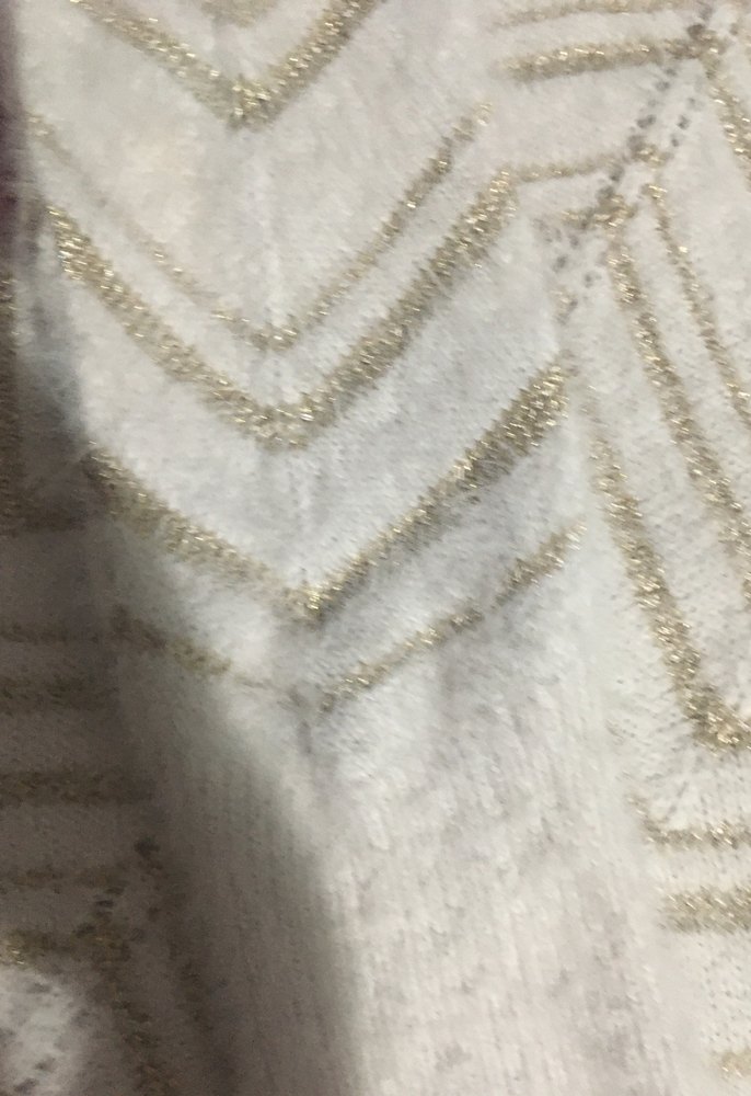 Nakışlı Bohem Beyaz Triko Kazak - Görsel 4