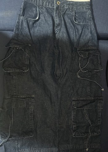 Lacivert bol cepli pantolon - Görsel 3