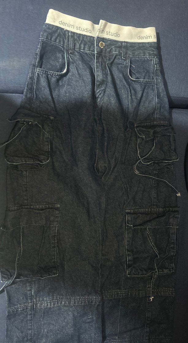 Lacivert bol cepli pantolon - Görsel 3