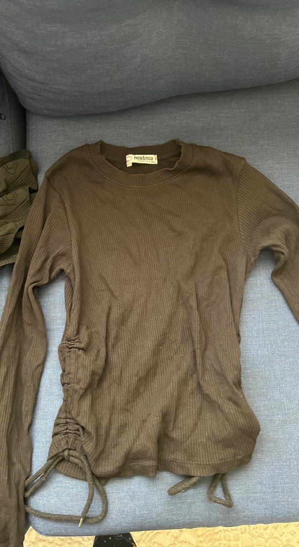 Siyah balon kol kısa body ve uzun kollu beli daraltmalı body - Görsel 3