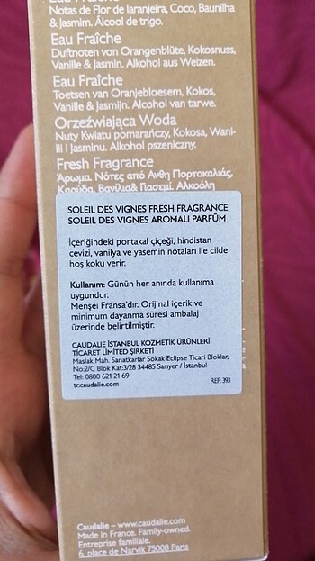 Beden Caudelie Soleil De Vignes Parfüm 50 ml
