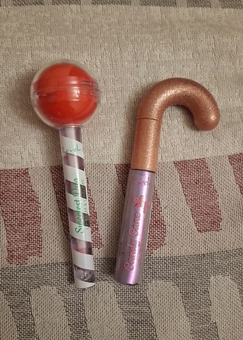 Lovely Özel Koleksiyon Lolipop şeklinde Balm ve Gloss&Çubuk Far