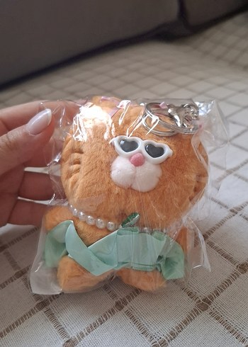 Clio Aksesuarlı Camel Renk Peluş Oyuncak Anahtarlık