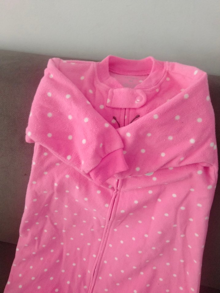 Kız Çocuk Pembe Fermuarlı Polar Uyku Tulumu - Görsel 5