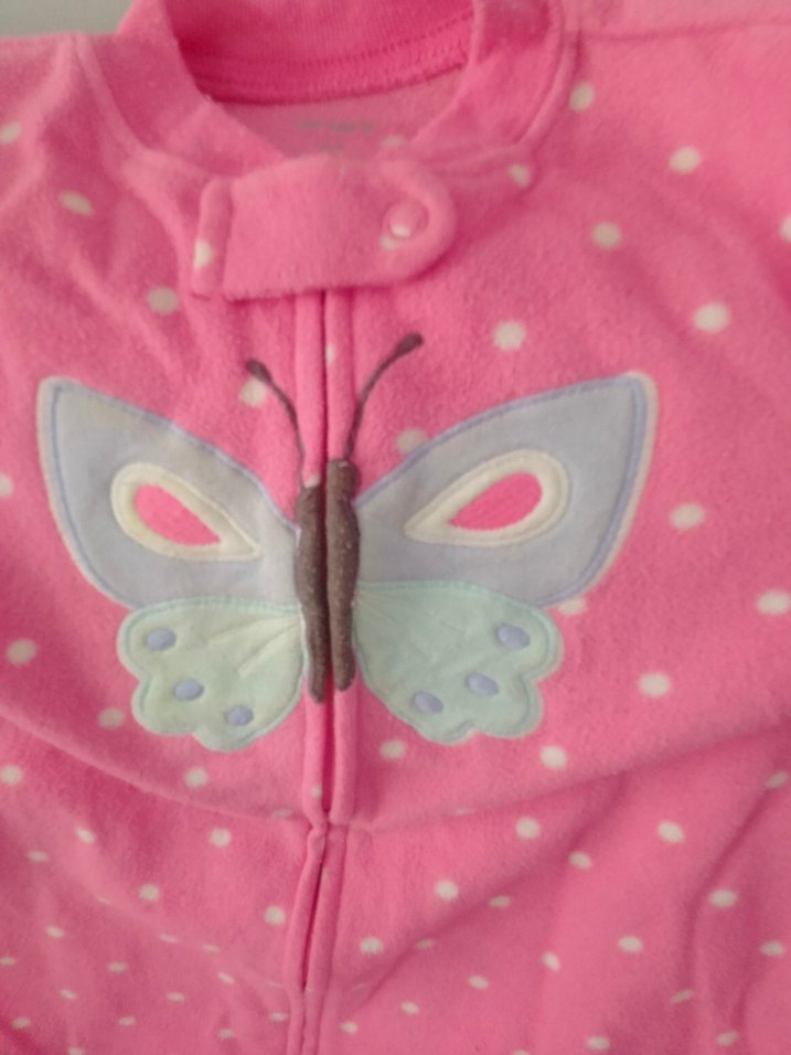 Kız Çocuk Pembe Fermuarlı Polar Uyku Tulumu - Görsel 2