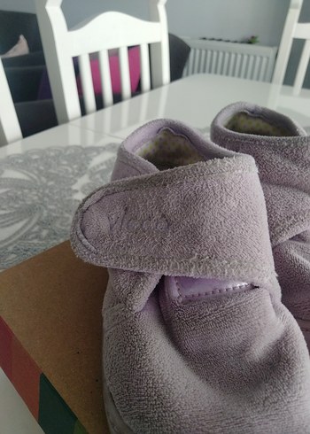 Kızlar için Mor Velcro panduf - Görsel 6