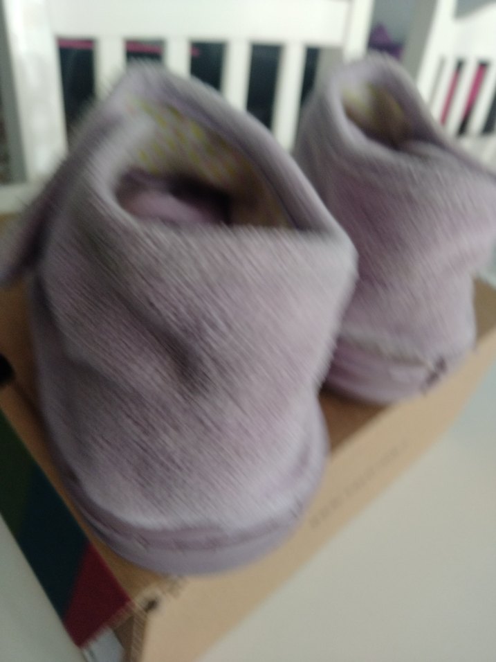 Kızlar için Mor Velcro panduf - Görsel 3