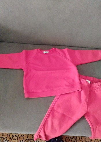 kırmızı Bebek Kız Uzun Kollu Takım - Görsel 2