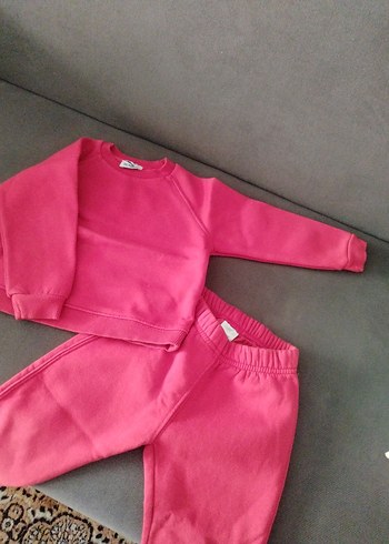 kırmızı Bebek Kız Uzun Kollu Takım - Görsel 5