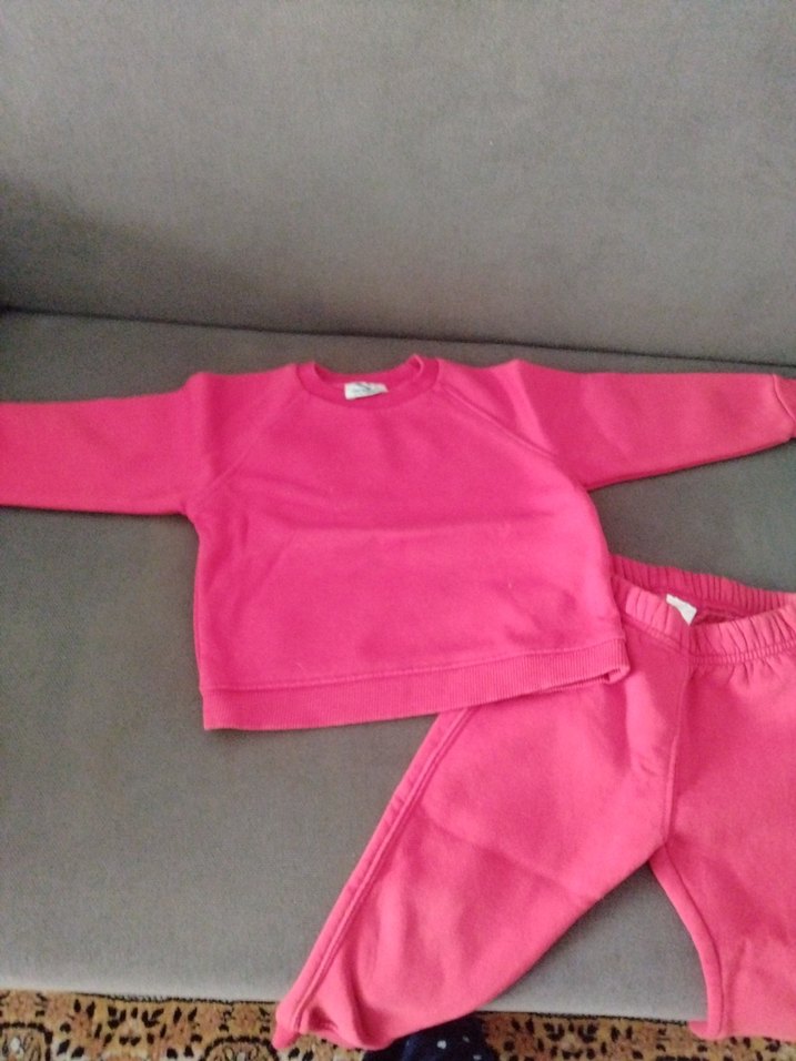 kırmızı Bebek Kız Uzun Kollu Takım - Görsel 2