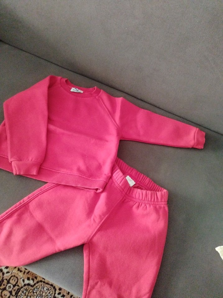 kırmızı Bebek Kız Uzun Kollu Takım - Görsel 5